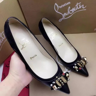 Christian Louboutin Shallow mouth kitten heel Shoes Women--007